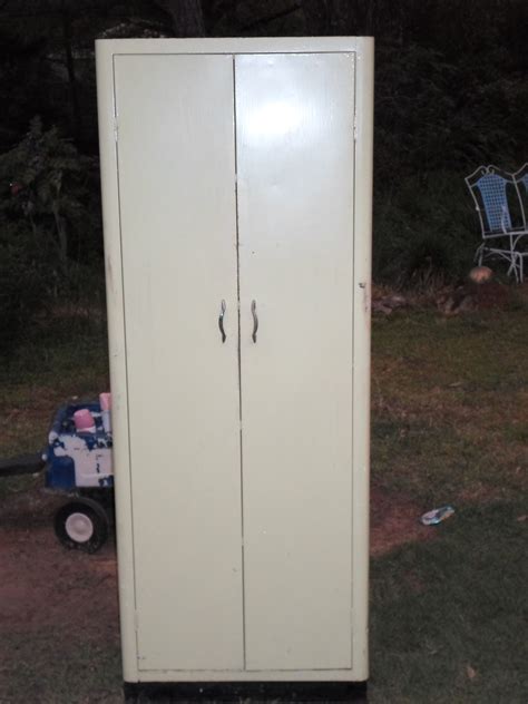 vintage metal pantry cabinet